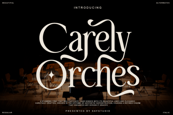 Carely Orches Font Carely Orches Font
