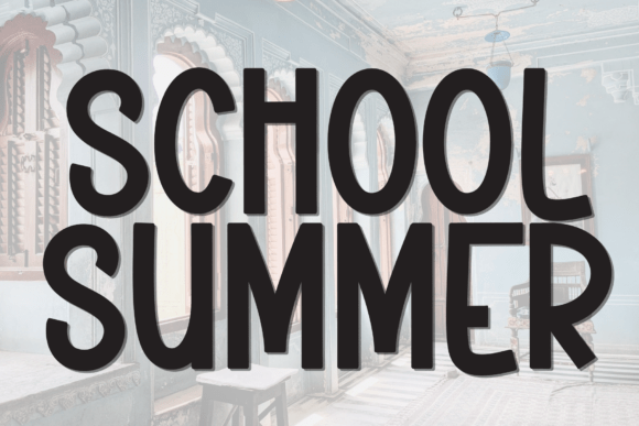 School Summer Font School Summer Font