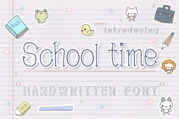 School Time Font School Time Font
