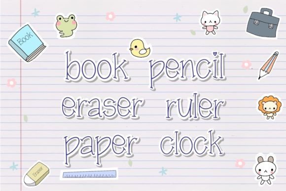 School Time Font preview 2
