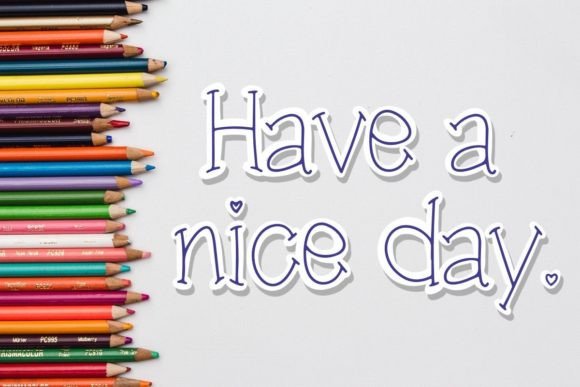School Time Font preview 4