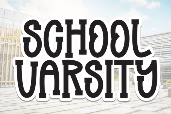 School Varsity Font preview 2