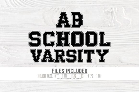 School Varsity Font preview 3