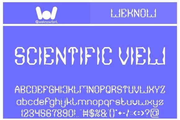 Scientific View Font
