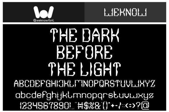 Scientific View Font preview 2