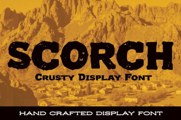 Scorch Font preview 2