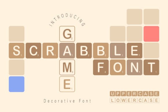 Scrabble Game Font