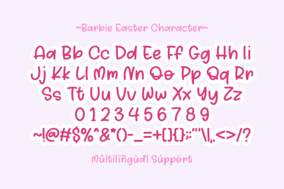 Barbie Easter Font preview 3