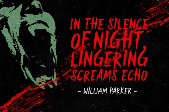 Scream House Font preview 3