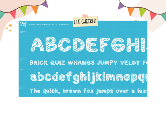 Scribble Time Font preview 4