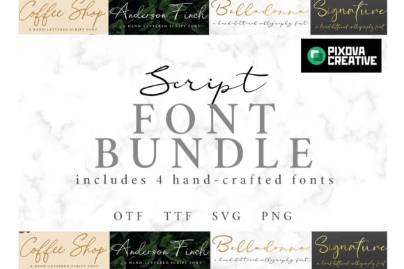 Script 4 Bundle Font preview 3