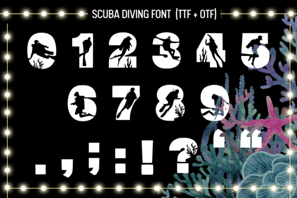 Scuba Diving Font preview 3