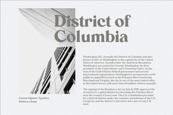 Carena Font preview 4