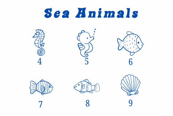 Sea Animals Font preview 4