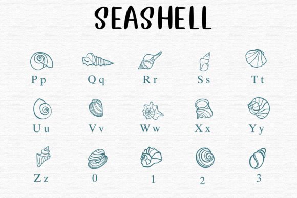 Seashell Font preview 3