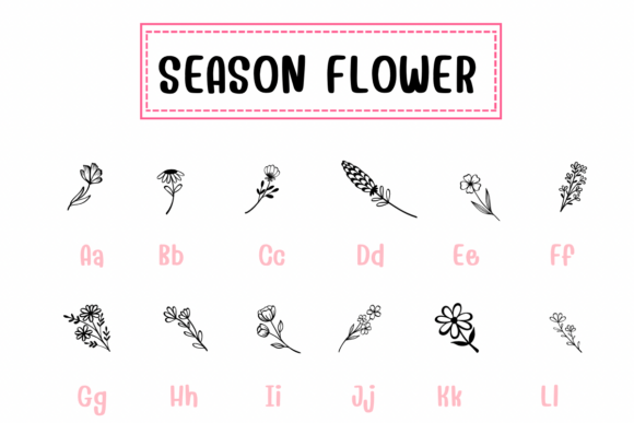 Season Flower Font preview 2