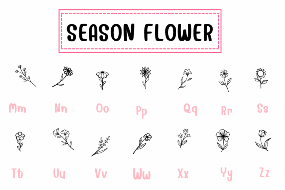 Season Flower Font preview 3
