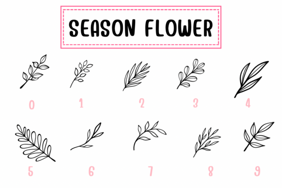Season Flower Font preview 4