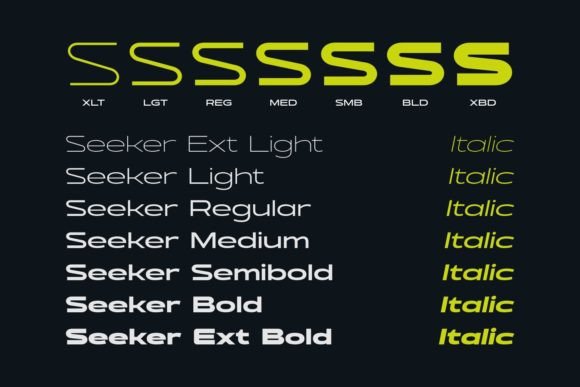 Seeker Font preview 2