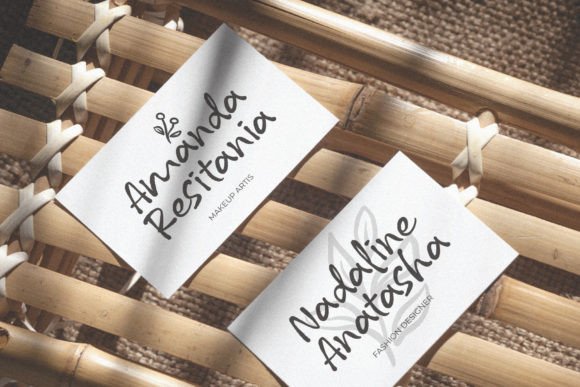 Self Written Font preview 2