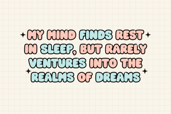 Self Dream Font preview 3