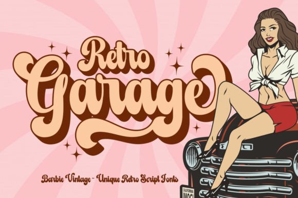 Barbie Vintage Font preview 3