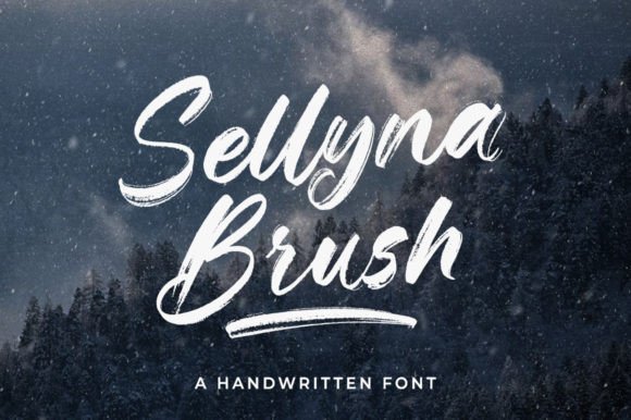 Sellyna Brush Font Sellyna Brush Font