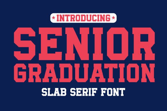 Senior Graduation Font