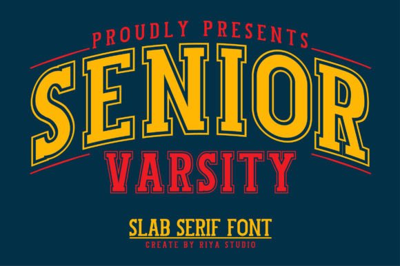 Senior Varsity Font Senior Varsity Font