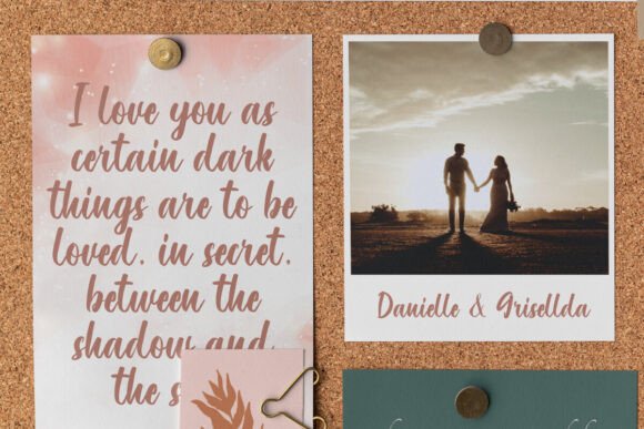 Senja Romantis Font preview 2