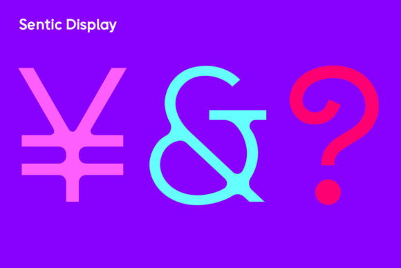 Sentic Font preview 2