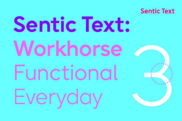 Sentic Font preview 3