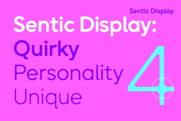 Sentic Font preview 4