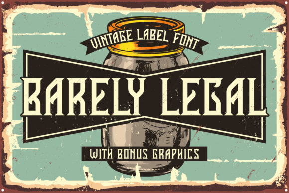 Barely Legal Font preview 2