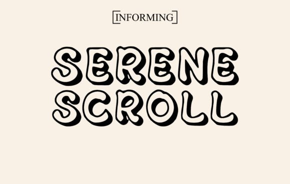 Serene Scroll Font preview 2