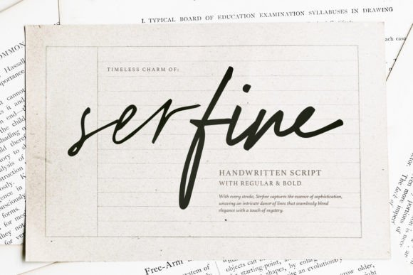 Serfine Font Serfine Font