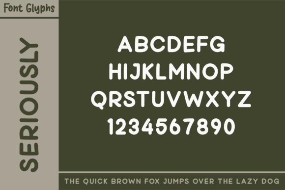 Seriously Font preview 4
