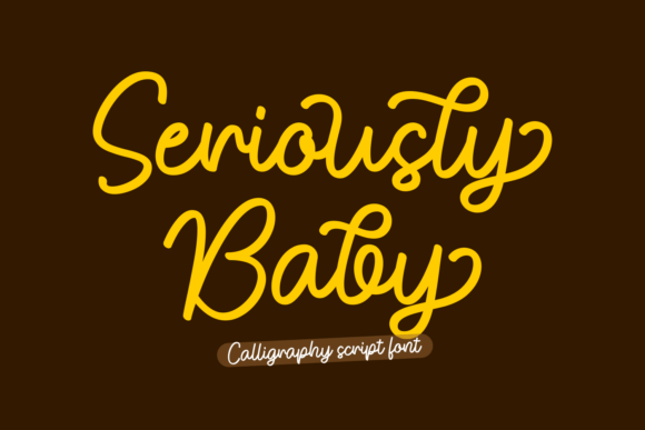 Seriously Baby Font Seriously Baby Font