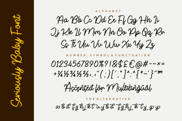 Seriously Baby Font preview 4
