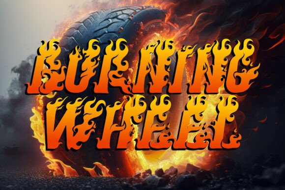 Seven Flame Font preview 3