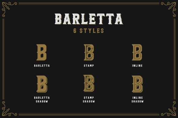 Barletta Font preview 2