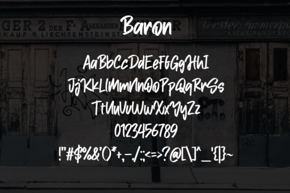 Baron Font preview 2