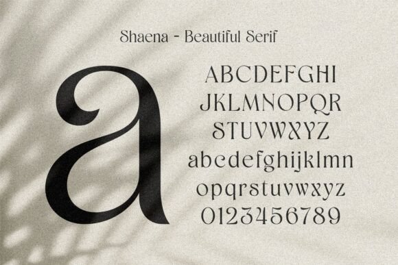 Shaena Font preview 3