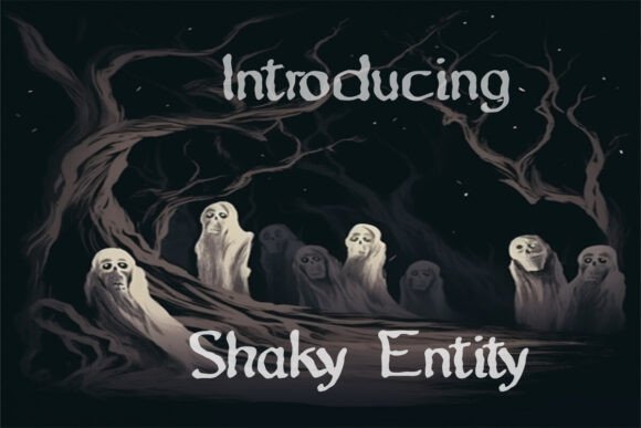 Shaky Entity Font preview 3