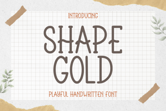 Shape Gold Font