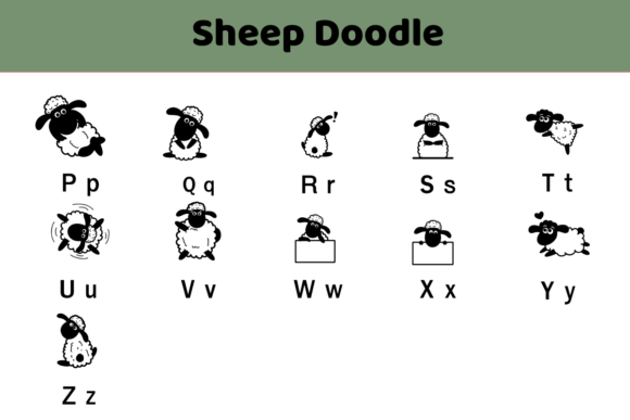 Sheep Doodle Font preview 3