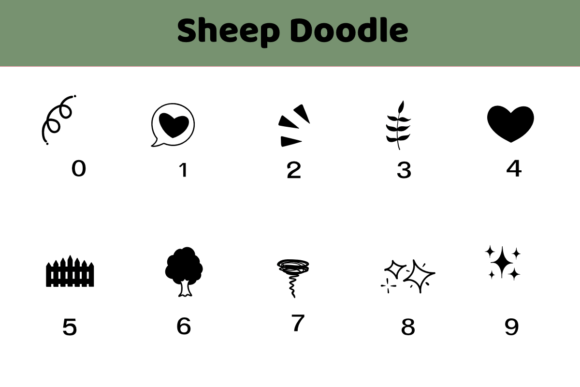 Sheep Doodle Font preview 4