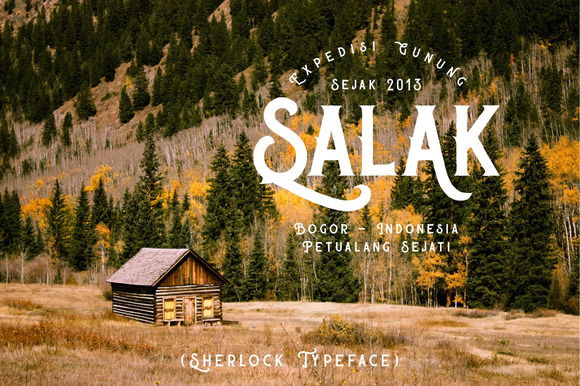 Sherlock Font preview 4