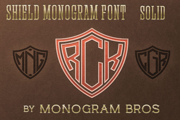 Shield Monogram Font