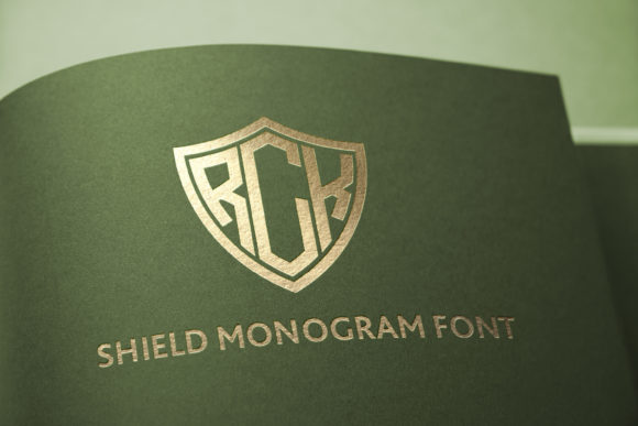 Shield Monogram Font preview 2